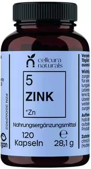 Cellcura Naturals Zink 25 mg Kapseln 120 Stk.