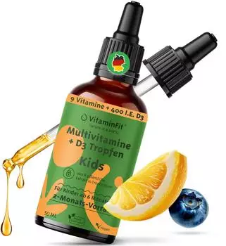 VitaminFit Multivitamin + D3 Tropfen Kinder 50 ml