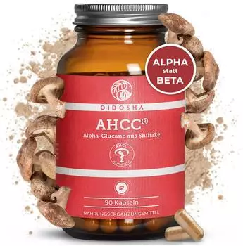 Qidosha Ahcc Alpha-Glucane aus Shiitake Kapseln 90 Stk.