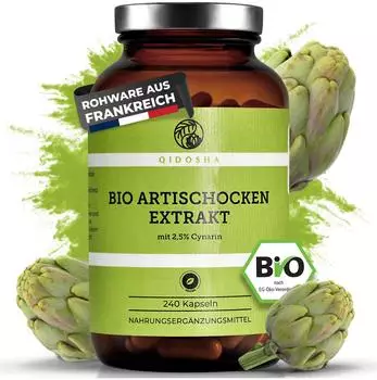 Qidosha Bio Artischockenextrakt 2,5% Cynarin Kapseln 240 Stk.