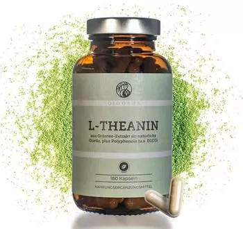 Qidosha L-Theanin & Egcg aus Gr&uuml;ntee-Extrakt Kapseln 180 Stk.