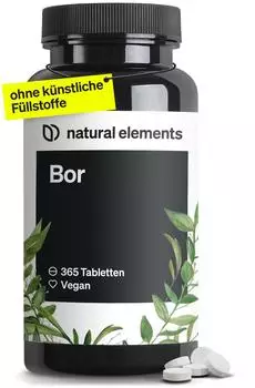 natural elements Bor Tabletten 365 Stk.