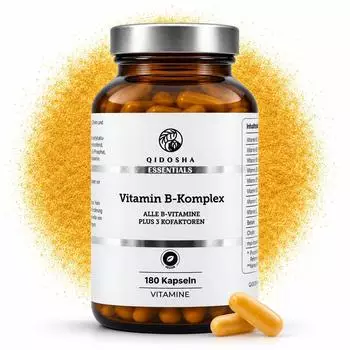 Qidosha Vitamin B Komplex bioaktiv mit Kofaktoren Kapseln 180 Stk.