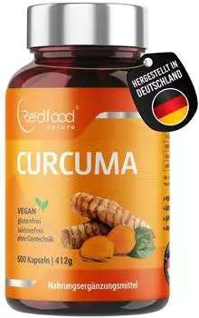 Redfood Bio Kurkuma Kapseln 500 Stk.