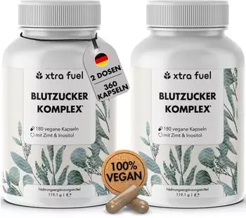xtra fuel Blutzucker Komplex* mit Ceylon-Zimt Inositol & Olivenblatt Kapsel 238.2 g 238.2 g