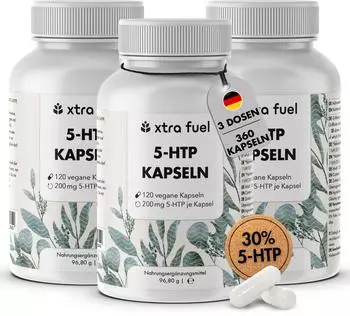 xtra fuel 5-Htp 200 - 30% Extrakt aus Griffonia Simplicifolia 291 g Kapseln