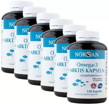 Norsan Omega-3 Arktis Kapseln (6x120 Stk.)
