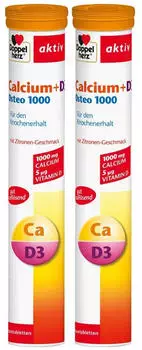 Doppelherz Calcium + D3 Osteo 1000 Brausetablette (2x15 Stk.)