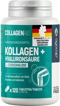 agocap Kollagen Hyaluron Komplex mit Coenzym Q10 Tabletten 120 Stk.