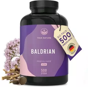 True Nature Baldrian Presslinge Vegan 500 Stk.