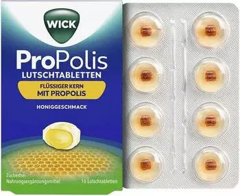 Wick Propolis Lutschtabletten Honiggeschmack, 16 St&uuml;ck