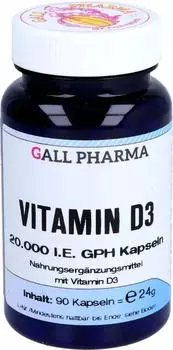 Hecht Pharma Vitamin D3 20.000 I.E. GPH Kapseln
