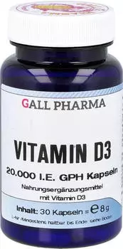Hecht Pharma Vitamin D3 20.000 I.E. GPH Kapseln