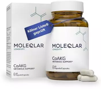 MoleQlar CaAKG Calcium-Alphaketoglutarate Kapseln, 60 St&uuml;ck