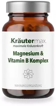 Kr&auml;utermax Magnesium & Vitamin B Komplex Kapseln, 60 St&uuml;ck