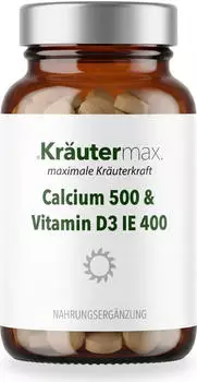 Kr&auml;utermax Calcium 500 + D3 IE 400 Tabletten, 90 St&uuml;ck
