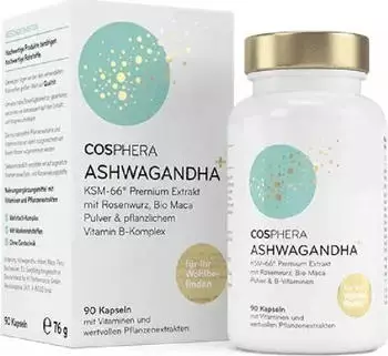 H1 Performance Cosphera Ashwagandha Kapseln, 90 St&uuml;ck