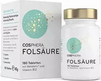 H1 Performance Cosphera Fols&auml;ure Tabletten, 180 St&uuml;ck