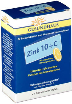 Wörwag Pharma Zink 10 + C Brausetabletten (20 Stk.)