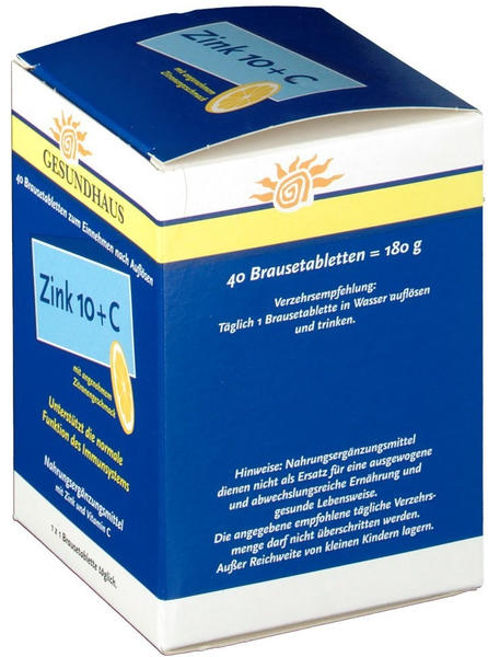 Wörwag Pharma Zink 10 + C Brausetabletten (40 Stk.)