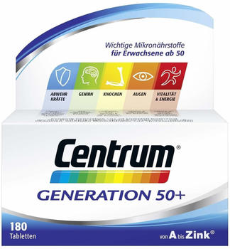 Centrum Centrum Generation 50+ Tabletten (180 Stk.)