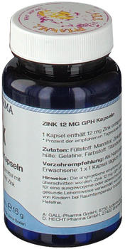 Hecht Pharma Zink 12 mg GPH Kapseln (60 Stk.)