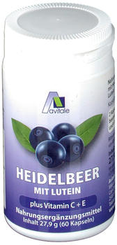 Avitale Heidelbeer Kapseln + Lutein + Vitamin C+E (60 Stk.)