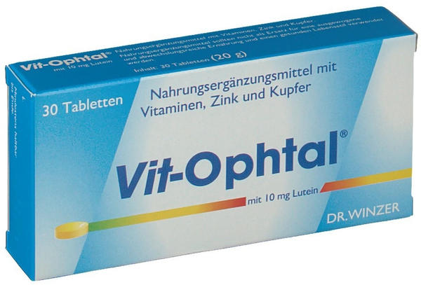 Dr. Winzer Vit Ophtal Mit 10 Mg Lutein Tabletten (30 Stück)
