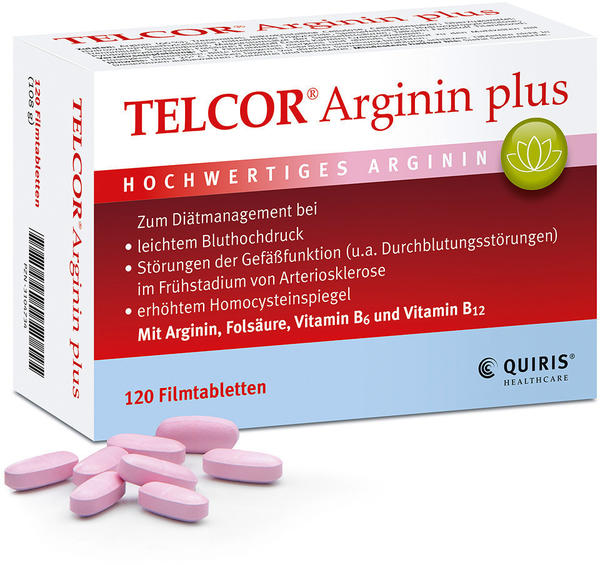 Quiris Telcor Arginin Plus Filmtabletten (120 Stk.)
