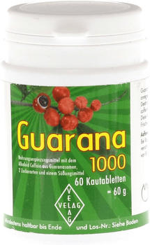 Velag Pharma Guarana 1000 g Kautabletten (60 Stk)