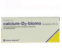 Biomo Calcium D 3 Kautabletten 500 + D (20 Stk.)