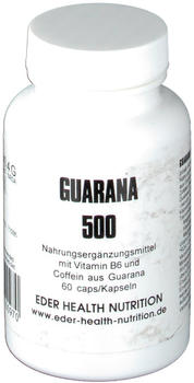 Eder Health Nutrition Guarana 500 Kapseln (60 Stk)