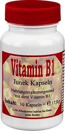 Bios Naturprodukte Vitamin B 1 3,0 mg Junek Kapseln (30 Stk.)