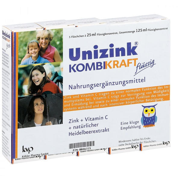 Köhler Pharma Unizink Kombikraft Fläschchen (5 x 25 ml)