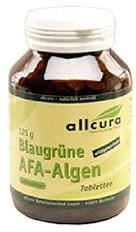 Allcura Blaugrüne Afa-Algen 250 Mg Tabletten (500 Stk.)