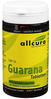 Allcura Guarana Tabletten 200 mg Extraktpulver (100 Stk.)