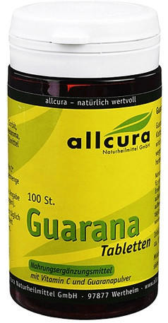 Allcura Guarana Tabletten 200 mg Extraktpulver (100 Stk.)