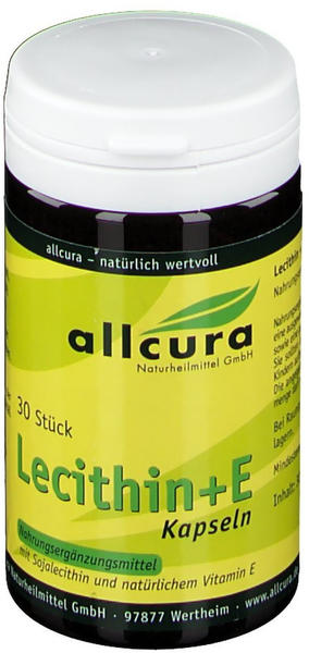 Allcura Lecithin Kapseln + Vitamin E 1000 Mg (30 Stk.)