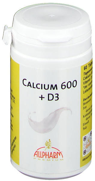 Allpharm Calcium 600 mg + D3 Tabletten (60 Stk.)