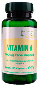 Bios Naturprodukte Vitamin A 800 mg Bios Kapseln (100 Stk.)