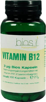 Bios Naturprodukte Vitamin B 12 3 µg Bios Kapseln (100 Stk.)