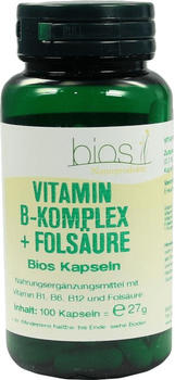 Bios Naturprodukte Vitamin B Komplex + Folsäure Bios Kapseln (100 Stk.)