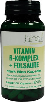 Bios Naturprodukte Vitamin B Komplex + Folsäure Stark Bios Kapseln (100 Stk.)