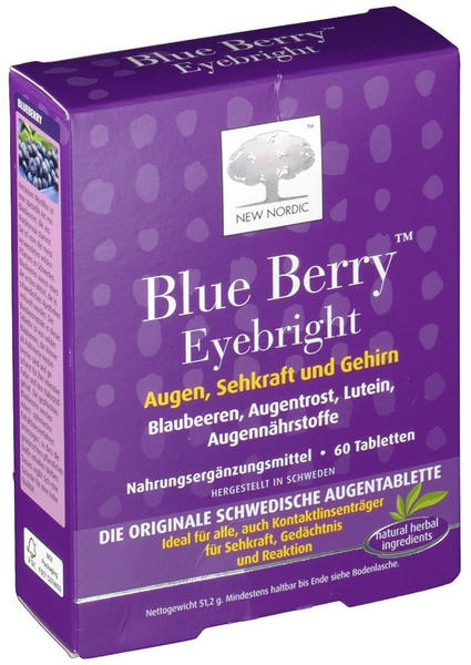 New Nordic Deutschland Blue Berry Eyebright Tabletten (60 Stk.)