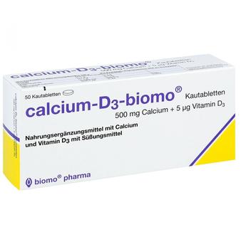 Biomo Calcium D 3 Kautabletten 500 + D (50 Stk.)