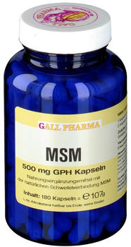 Hecht Pharma MSM 500mg GPH Kapseln (180 Stk.)