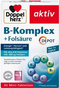 Doppelherz B Komplex + Fols&auml;ure Depot (45 Stk.)