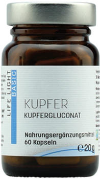 Life Light Kupfer 2 mg Aus Kupfersulfat Kapseln (60 Stk.)