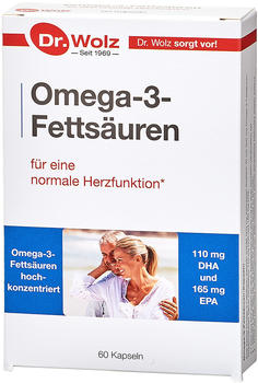 Dr. Wolz Omega 3 Fettsäuren 500 mg/60% Kapseln (60 Stk.)