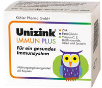 PZN-DE 05489336, Unizink Immun Plus Kapseln 1x60 St, Grundpreis: &euro; 0,43 /...